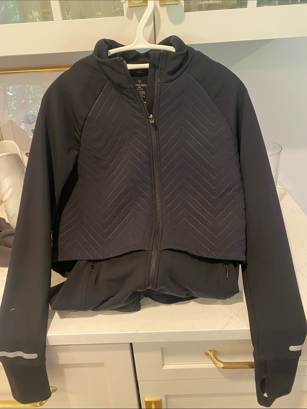 Black Sweaty Betty Women’s size small running jacket